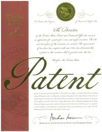 Patent Certificate